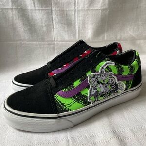 Vans Old Skool Nightmare Before Christmas Black Low Top Shoes Men's Size 8.5